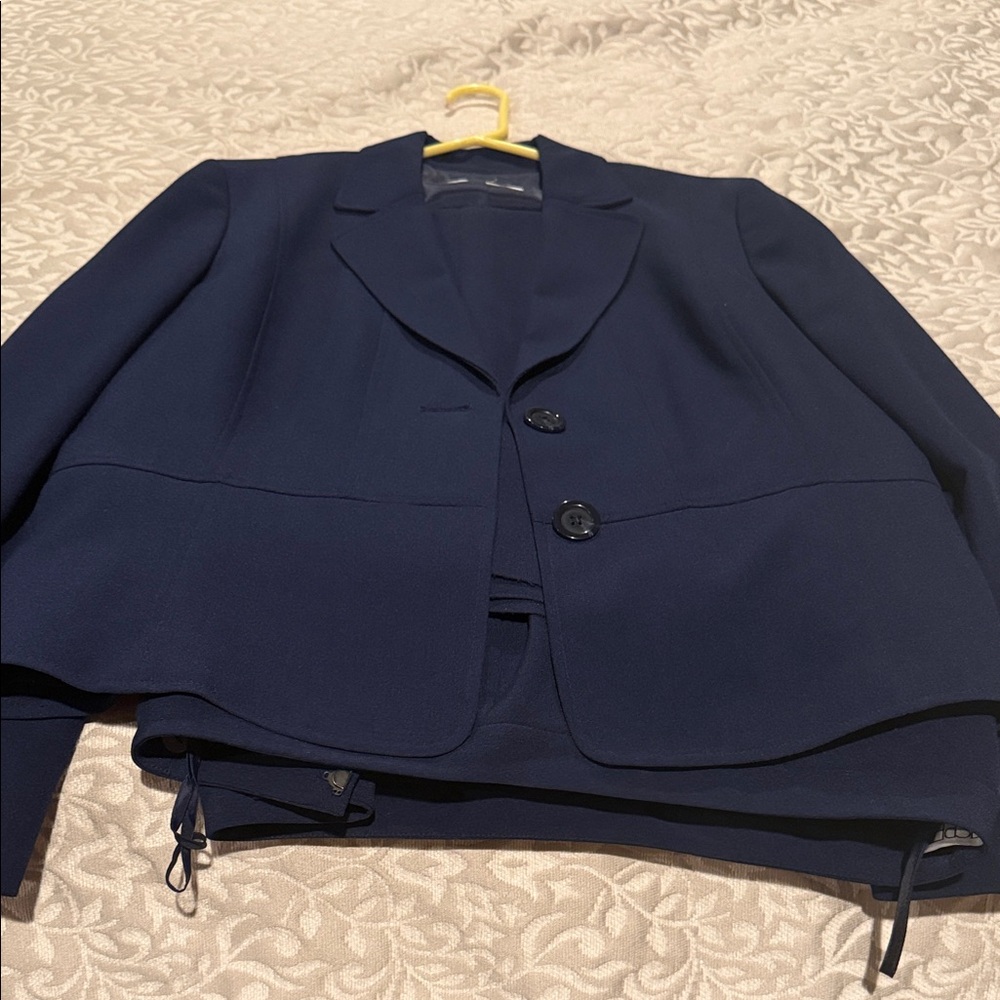 Kasper Dark Blue Women's Pant Suit